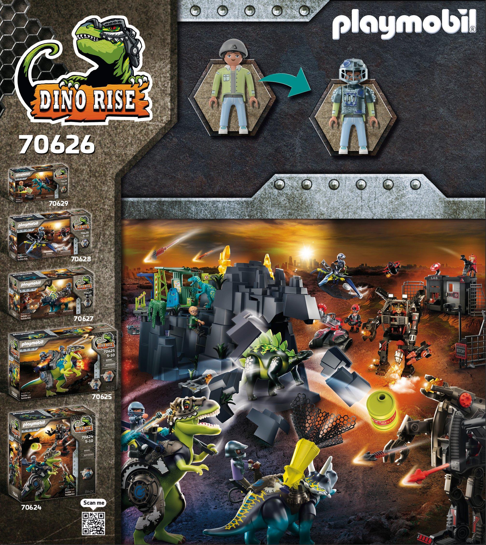 mechanisch Koningin kaart Playmobil Dino Rise Saichania Invasion of the Robot 73 Piece Playset |  GameStop