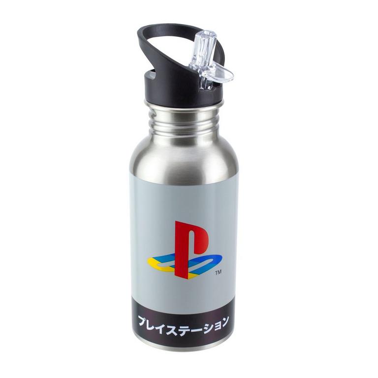 https://media.gamestop.com/i/gamestop/11165657_ALT01/Playstation-Heritage-Metal-Water-Bottle-with-Straw?$pdp$