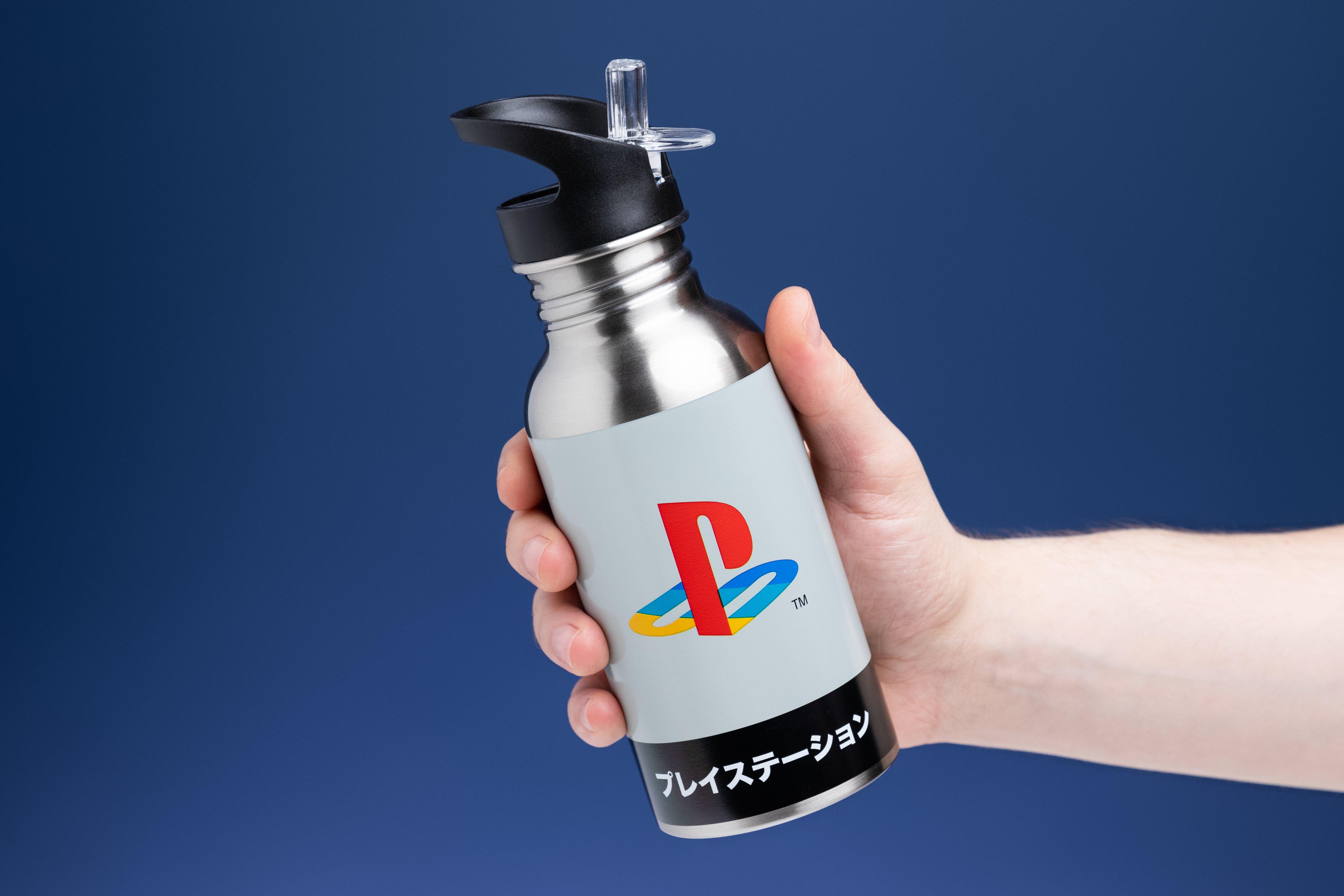 Playstation Heritage Metal Water Bottle with Straw