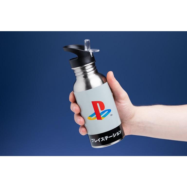 https://media.gamestop.com/i/gamestop/11165657_ALT04/Playstation-Heritage-Metal-Water-Bottle-with-Straw?$pdp$
