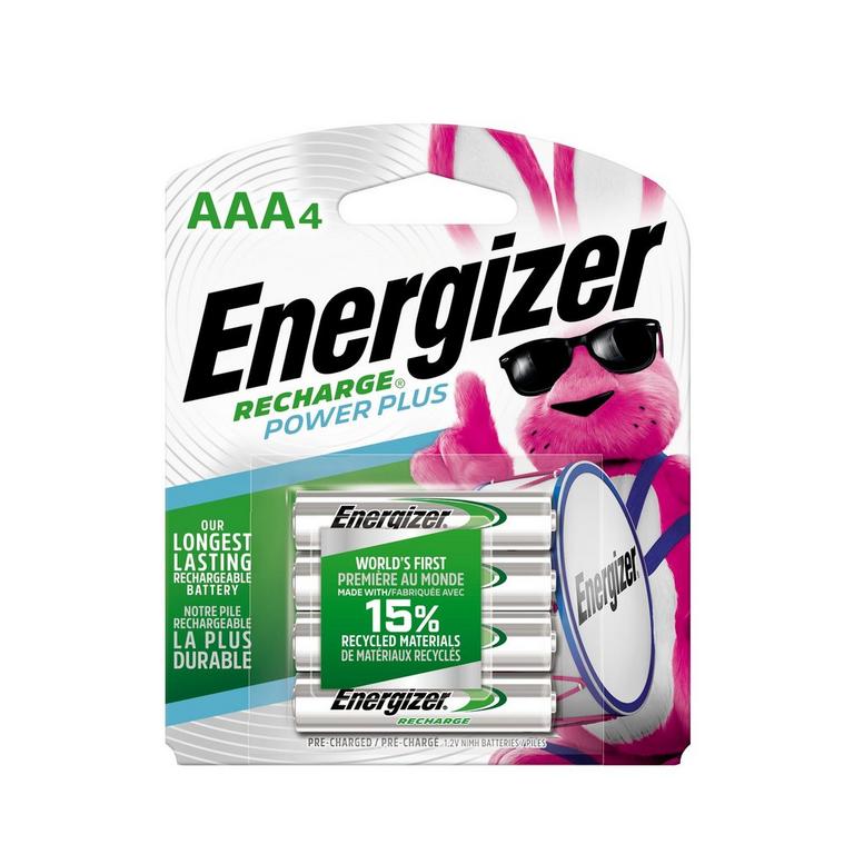 Energizer Power Plus Rechargeable Batteries 4 Pack - AAA