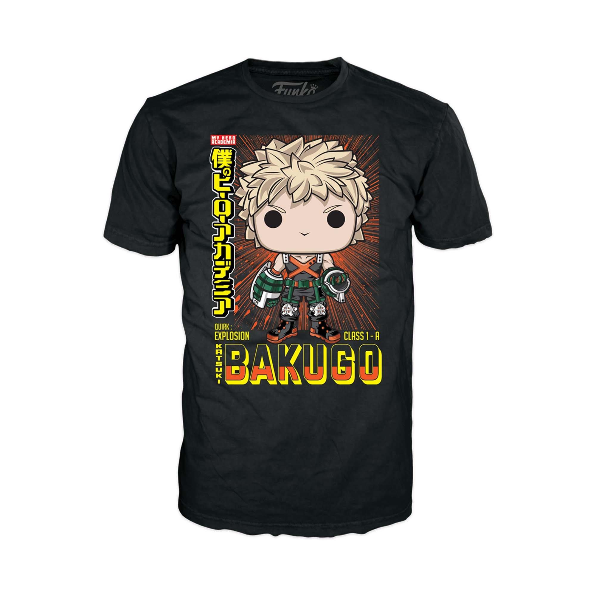 Funko My Hero Academia POP Katsuki Bakugo and T Shirt GameStop