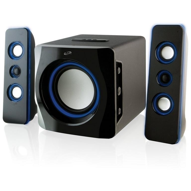 Black 2.1 Bluetooth Speaker System 2.1-Channel Home Theater Speaker System