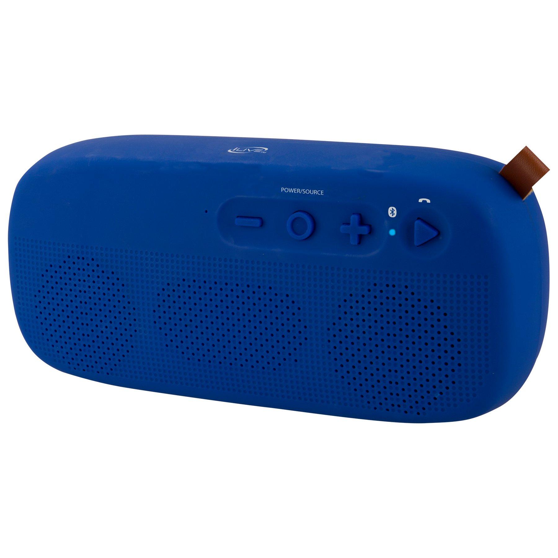 iLive Portable Water-Resistant Bluetooth Speaker
