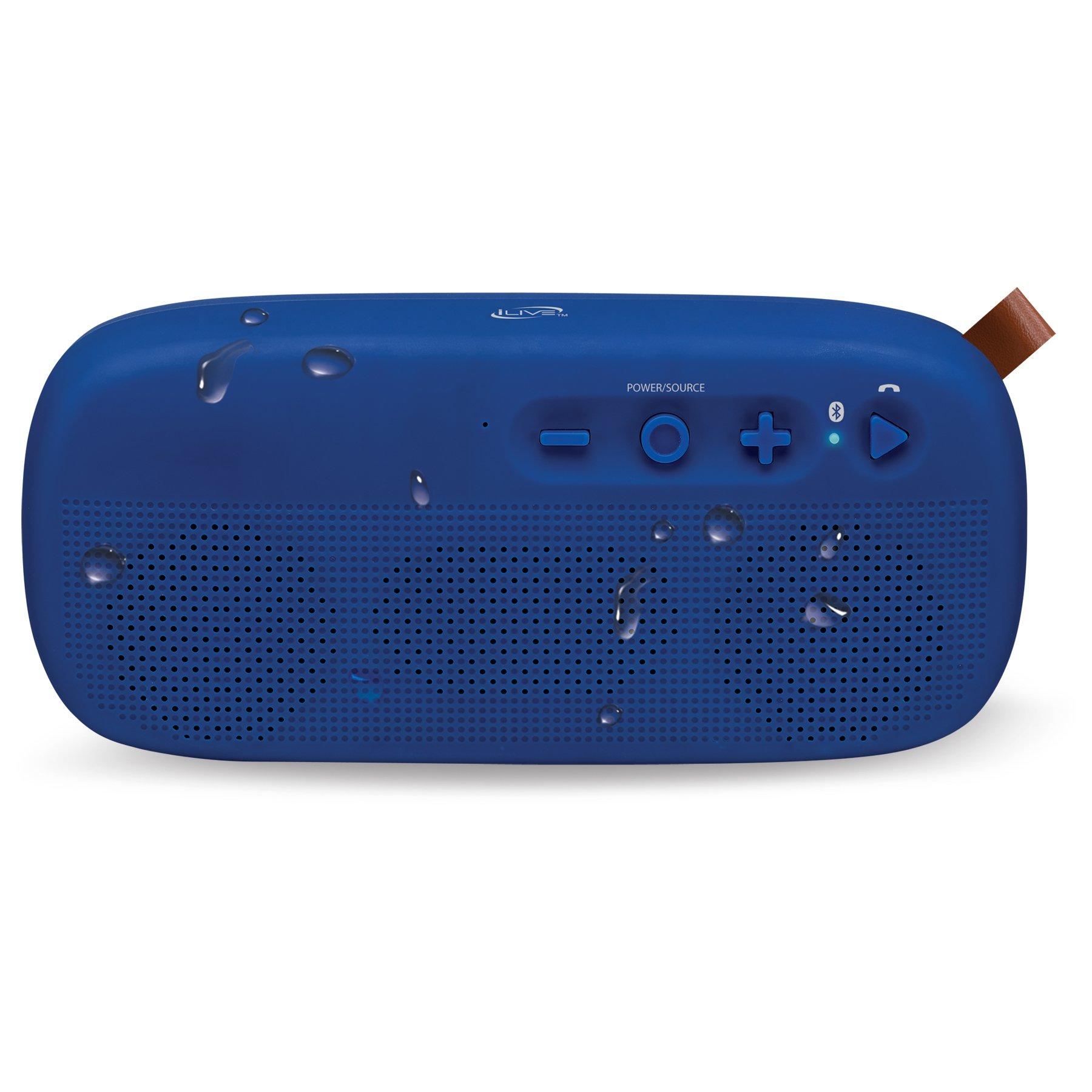 iLive Portable Water-Resistant Bluetooth Speaker