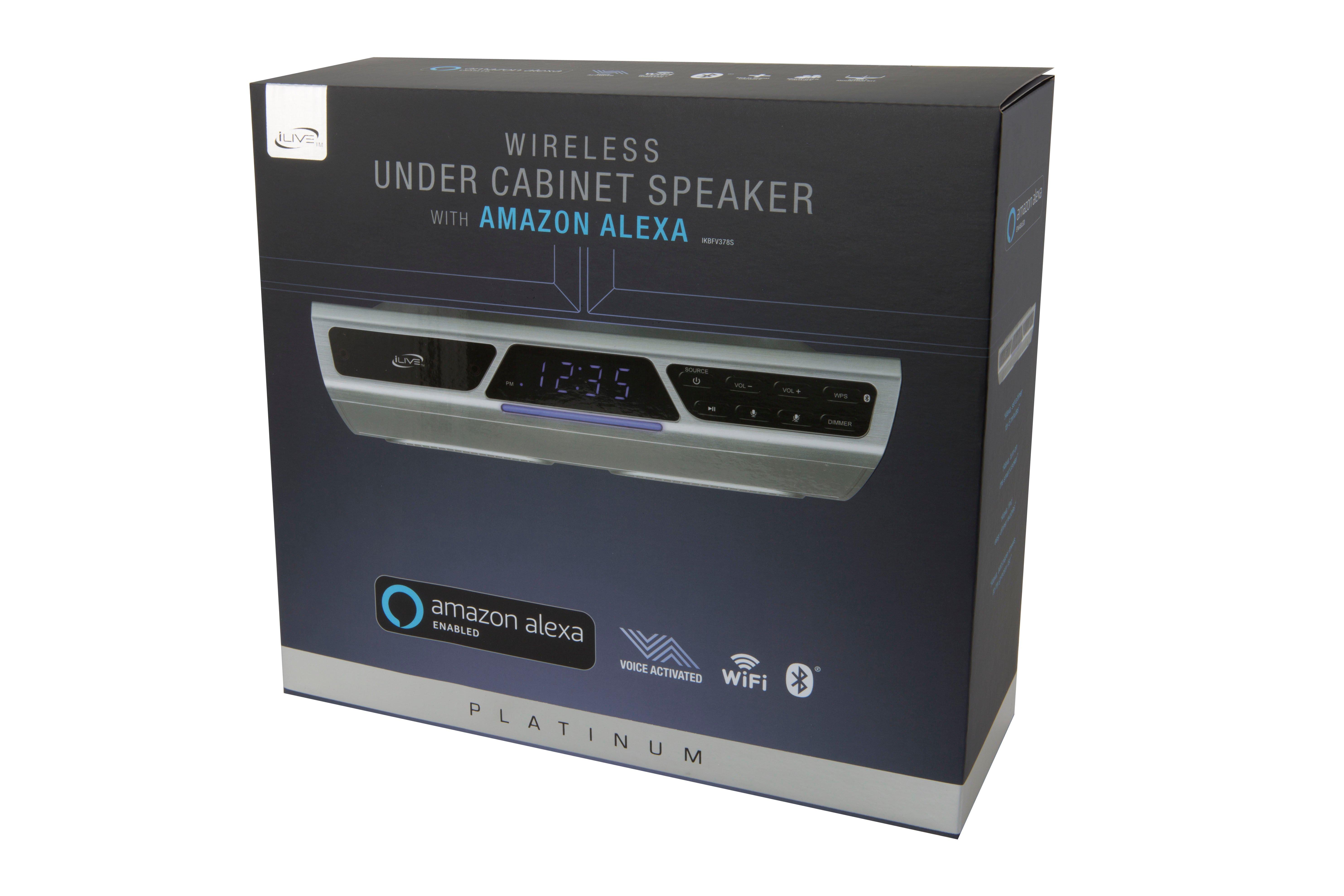 iLive Platinum Under WiFi Music System with Alexa and Bluetooth