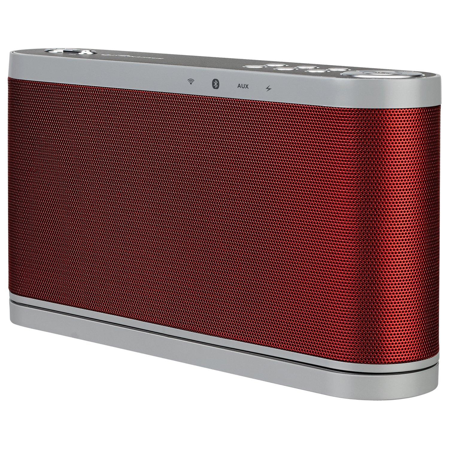 iLive Platinum Wi-Fi Bluetooth Speaker with Charging Base, Red GameStop