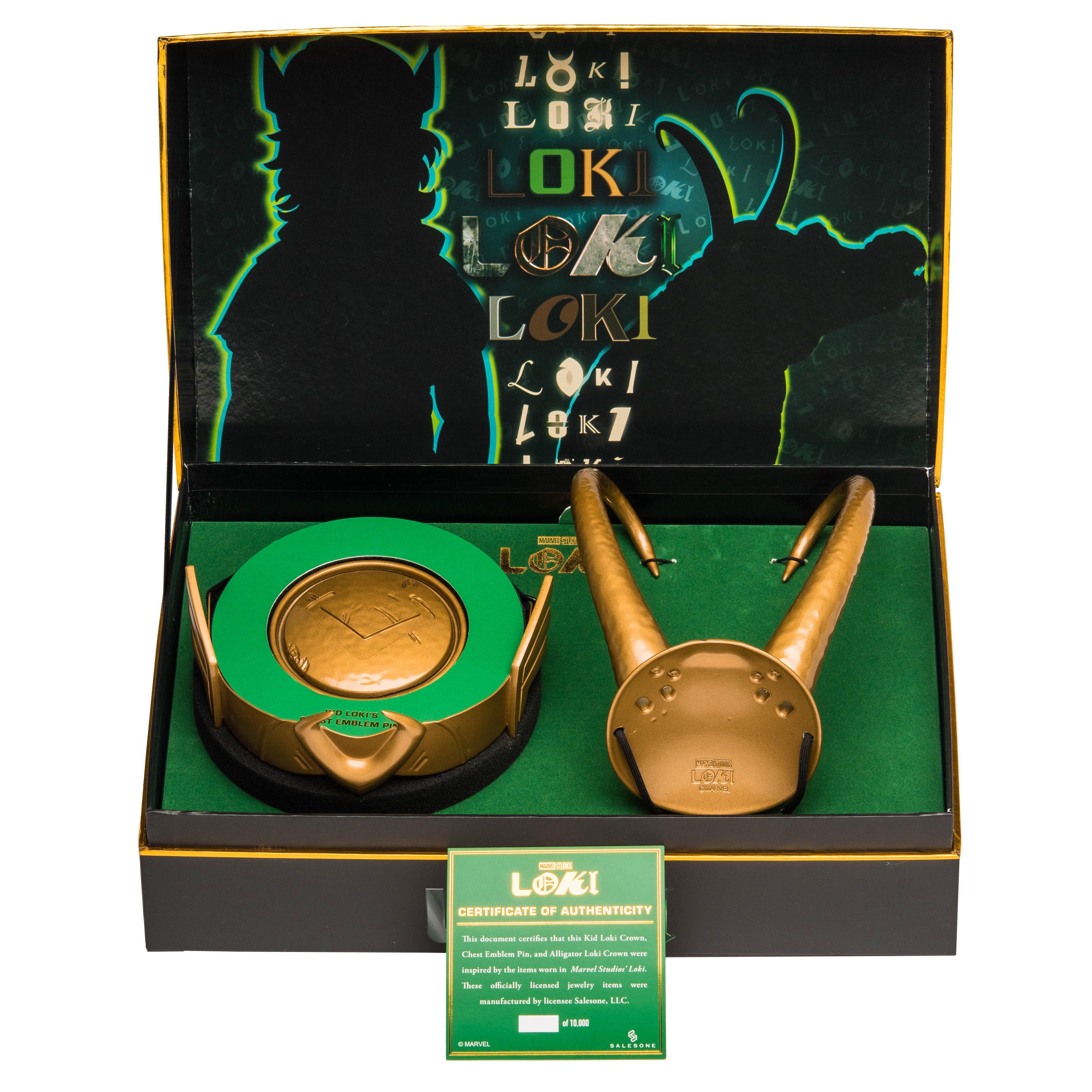 Marvel Studios Loki Alligator Loki and Kid Loki Crown Collector Box