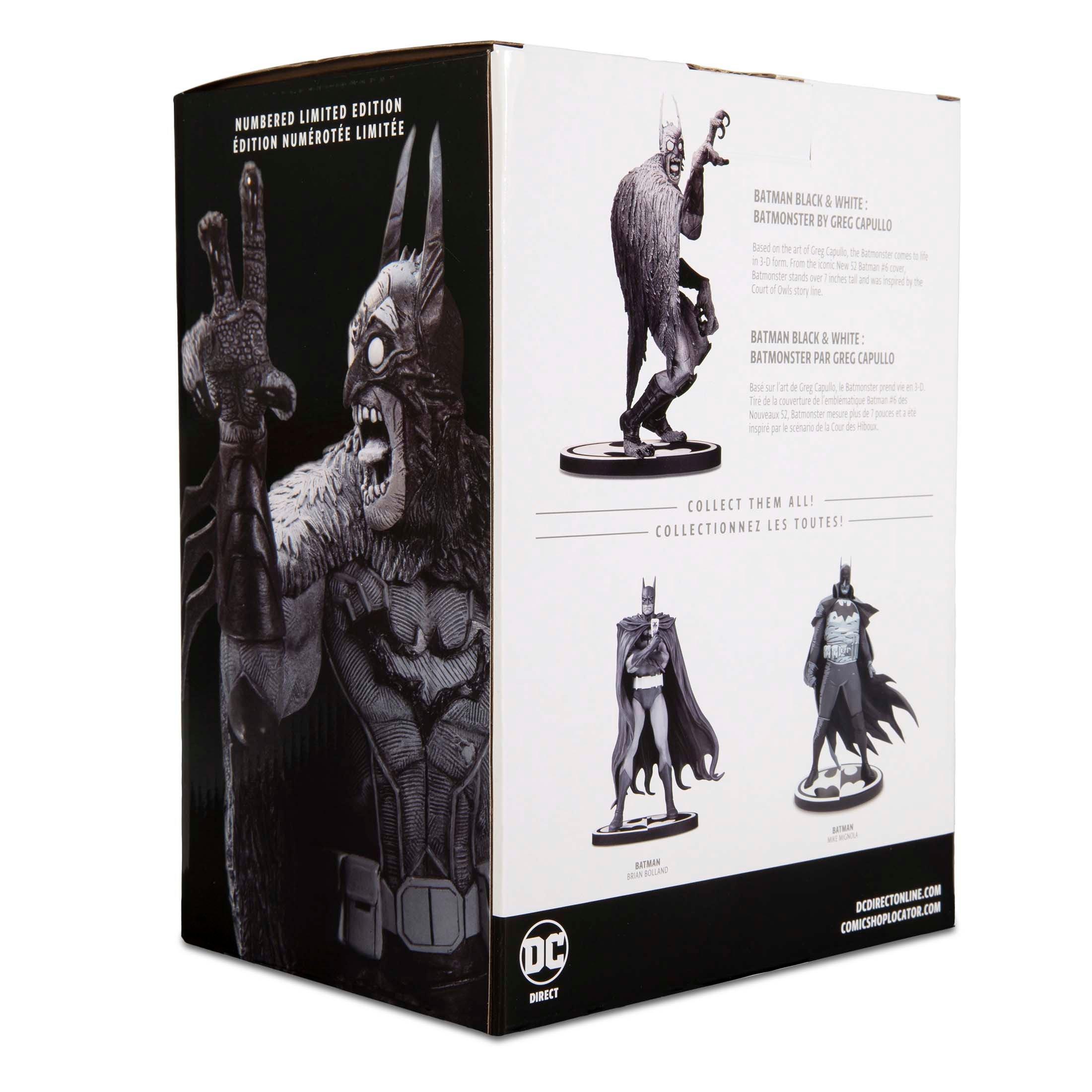 McFarlane Toys DC Direct Batman Black and White Batmonster 1:10 Scale Statue Limited Edition