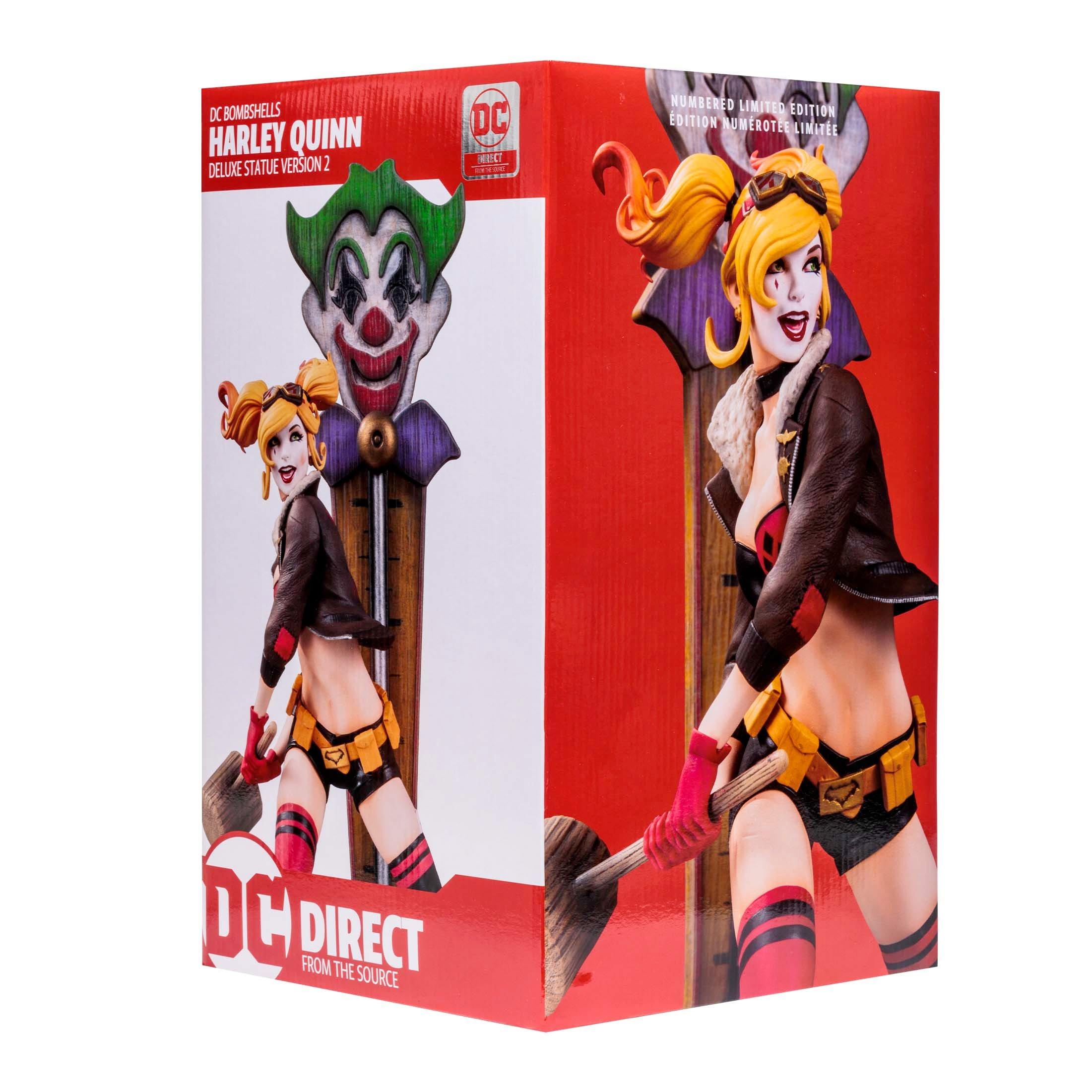 list item 7 of 9 McFarlane Toys DC Direct DC Bombshells Harley Quinn Version 2 Deluxe 1:8 Scale Statue Limited Edition