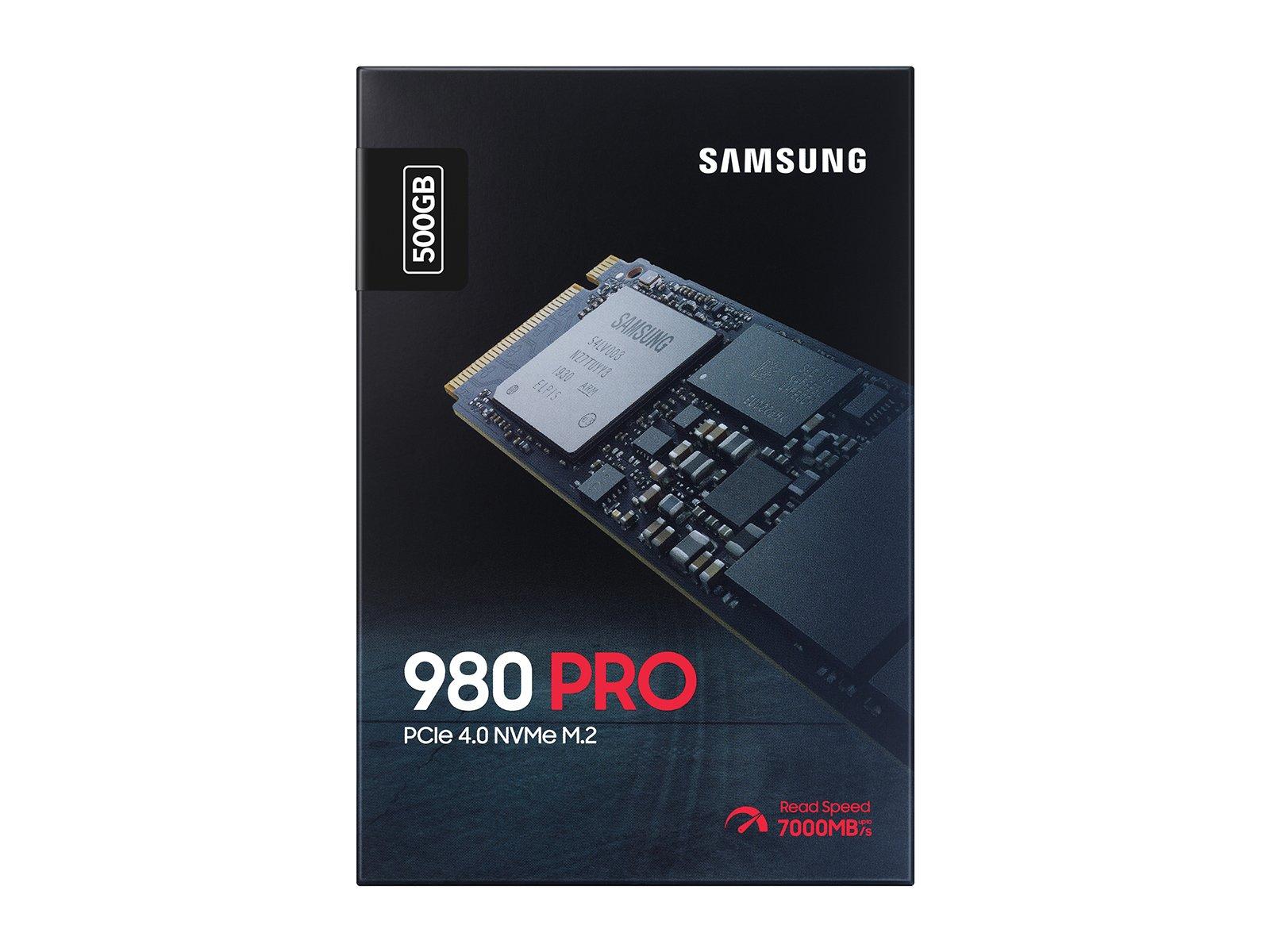 Samsung 980 PRO 500GB PCIe 4.0 NVMe M.2 Internal V-NAND Solid