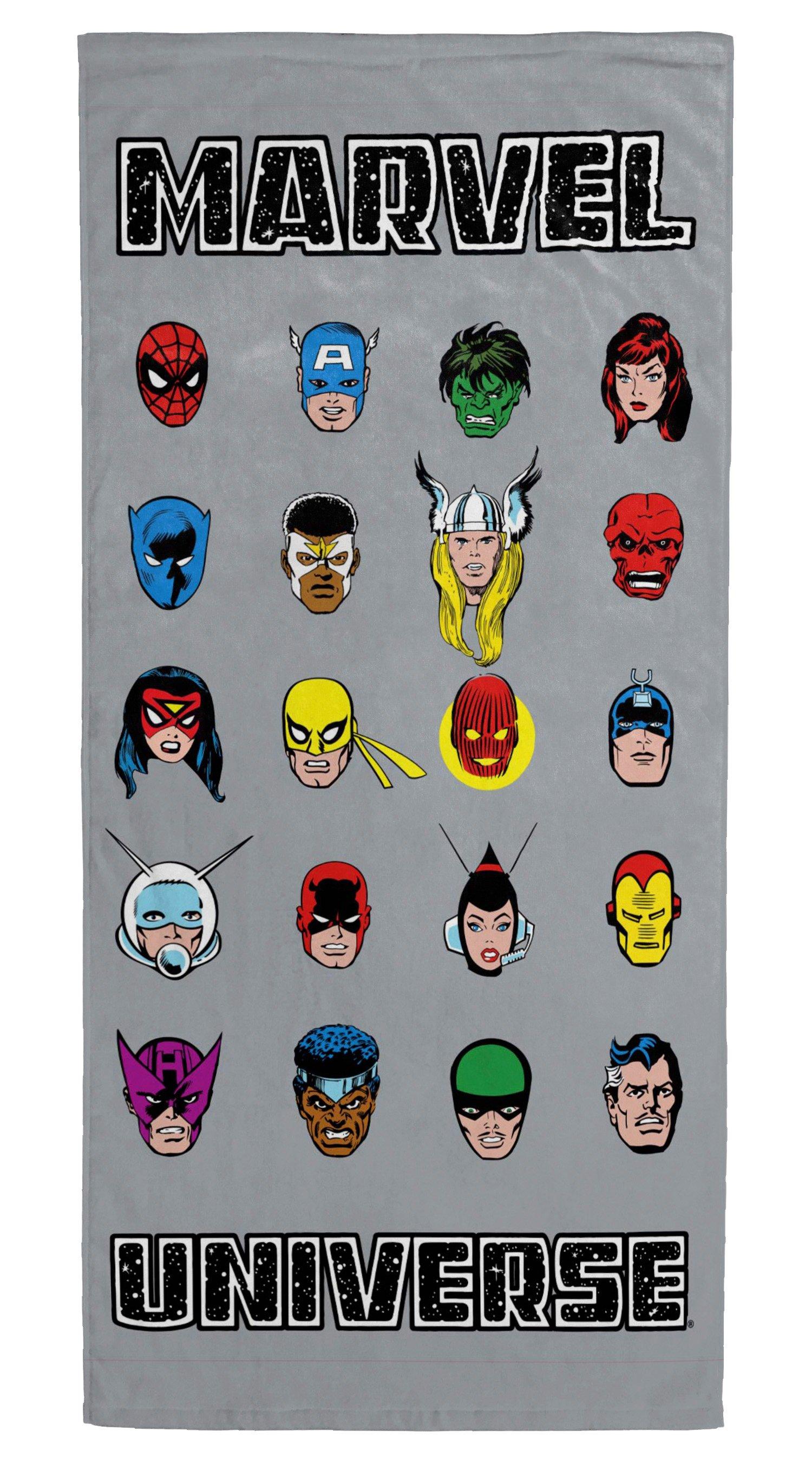 list item 1 of 2 Jay Franco Marvel 80th Anniversary Our Universe Retro Beach Towel