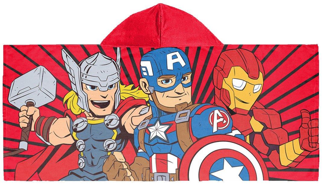 list item 1 of 3 Jay Franco Marvel Super Hero Adventures Super Stars Hooded Towel