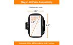 Armpocket Mega i-40 Running Armband &#40;fits iPhone 13/13 Pro, 12/12 Pro, 11/11 Pro, Galaxy Note S21/S20/10&#41;
