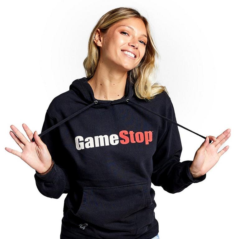 GameStop Logo Unisex Hooded Sweatshirt, Black 2X-Large GameStop