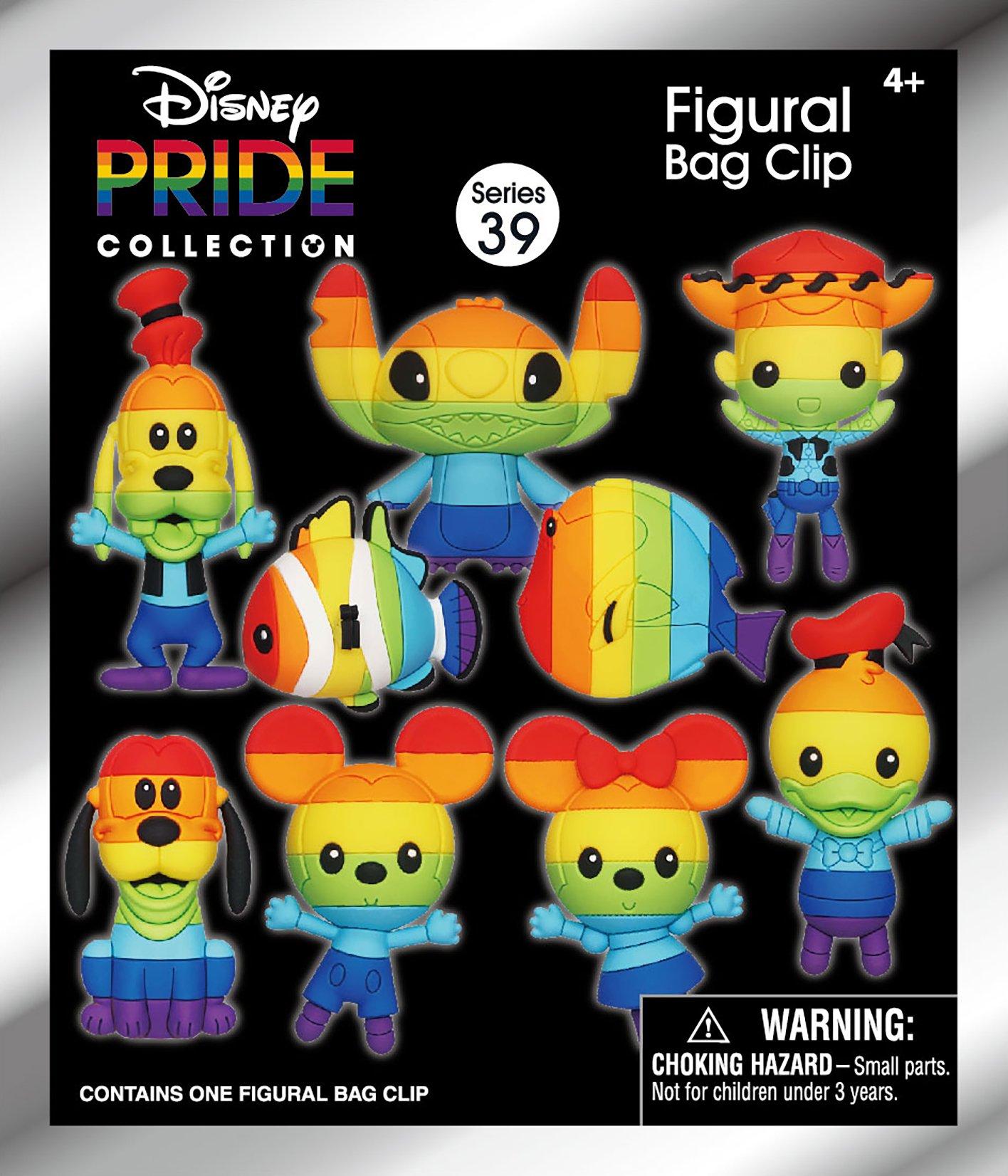 Disney Pride Collection Series 39 Rainbow Foam Figural Bag Clip Blind Bag