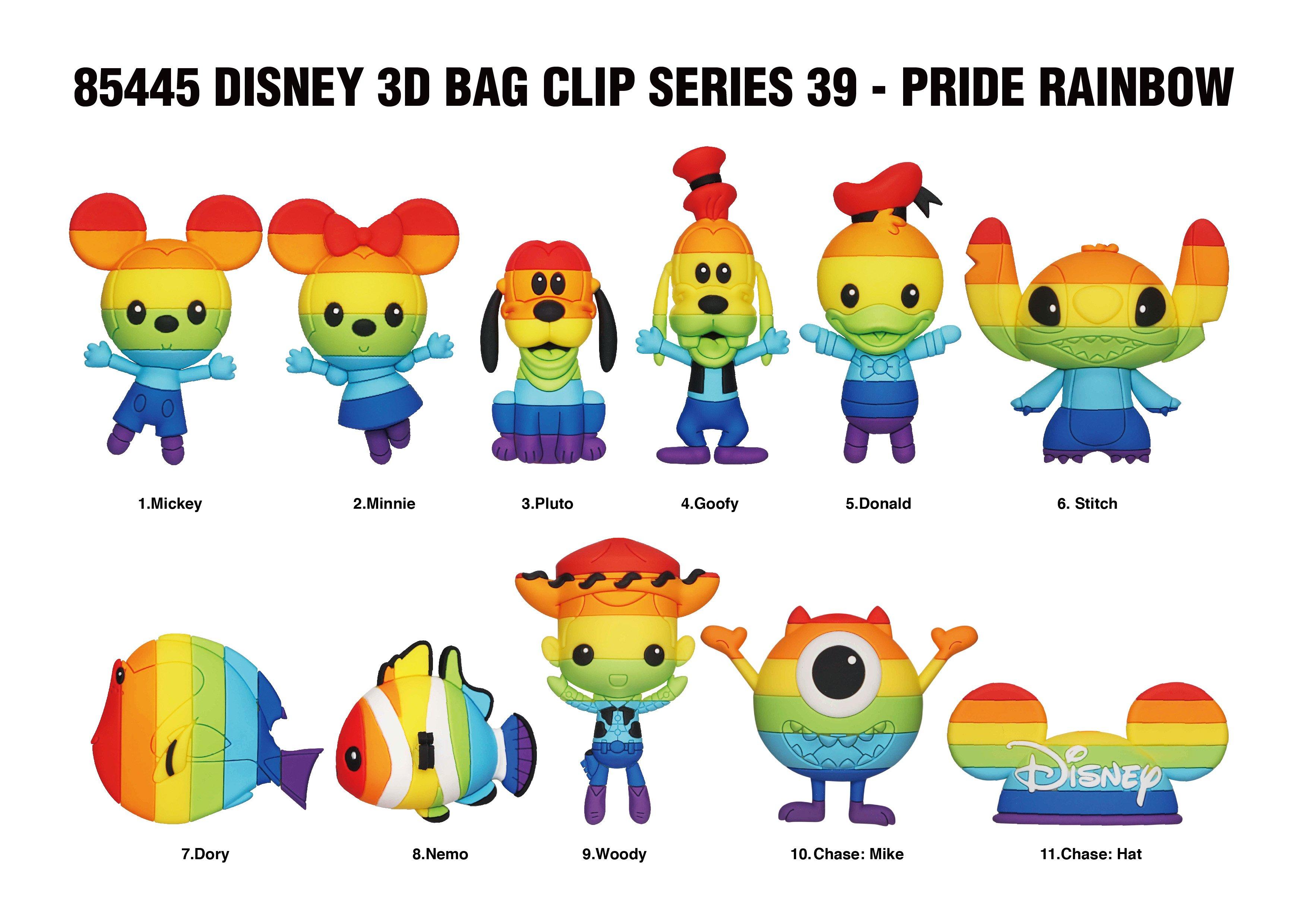 list item 2 of 3 Disney Pride Collection Series 39 Rainbow Foam Figural Bag Clip Blind Bag