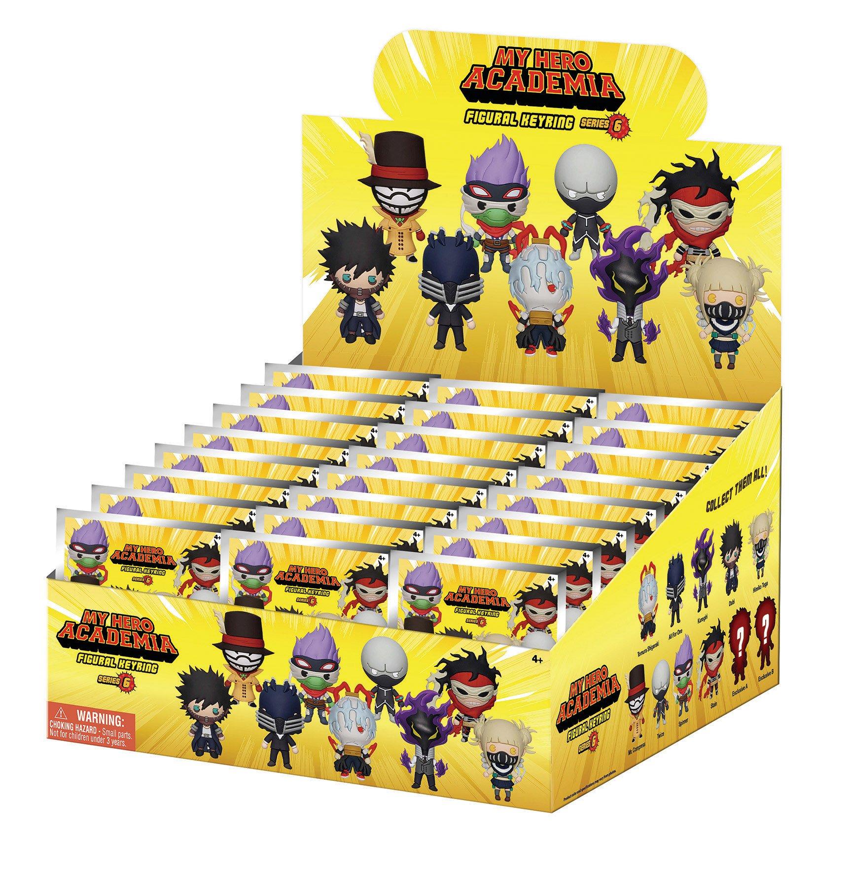 My Hero Academia Series 6 Villains 3D Foam Bag Clip Blind Bag