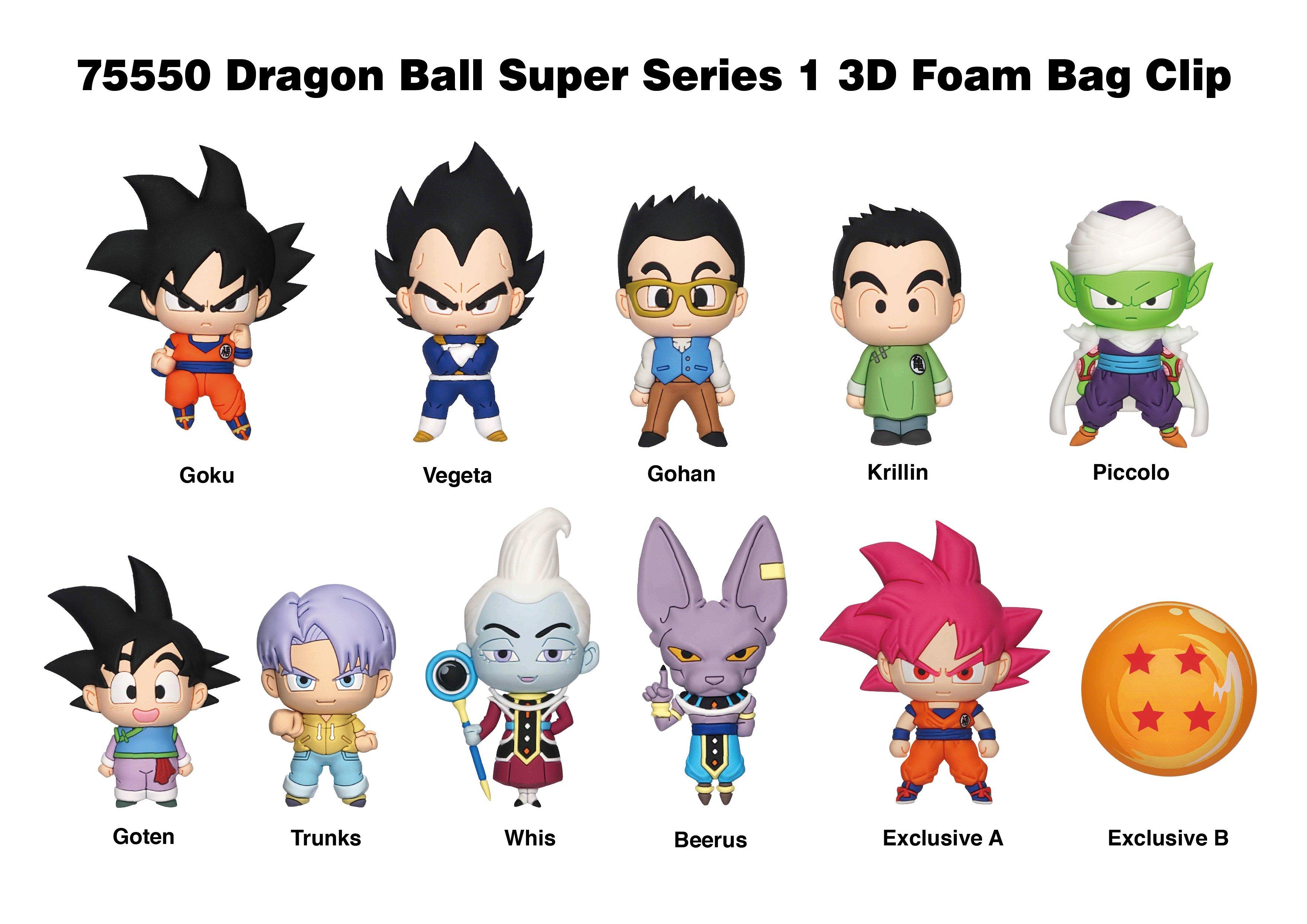 Dragon Ball Z Series 1 3D Foam Bag Clip Blind Bag
