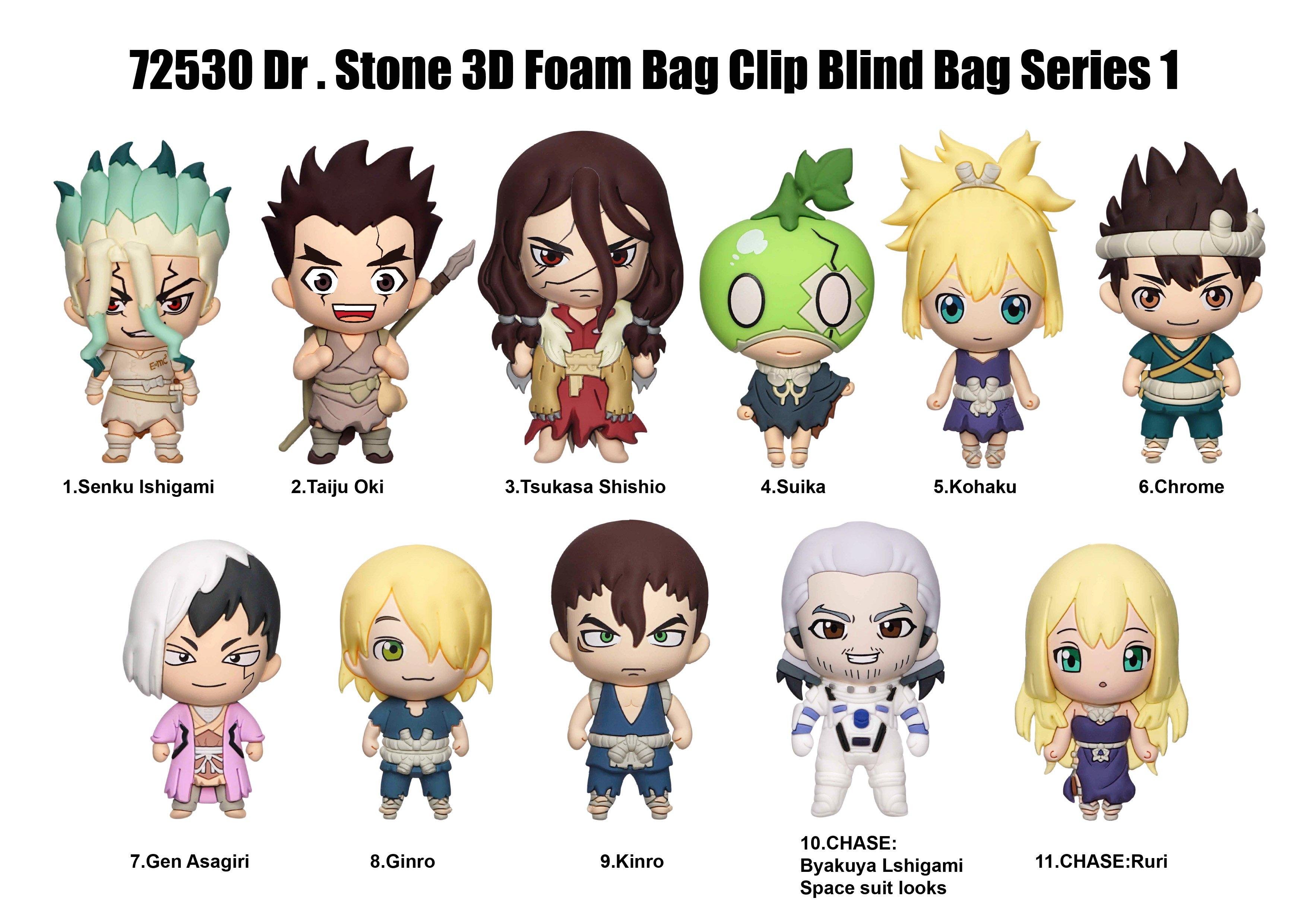Dr. Stone  3D Foam Bag Clip Blind Bag