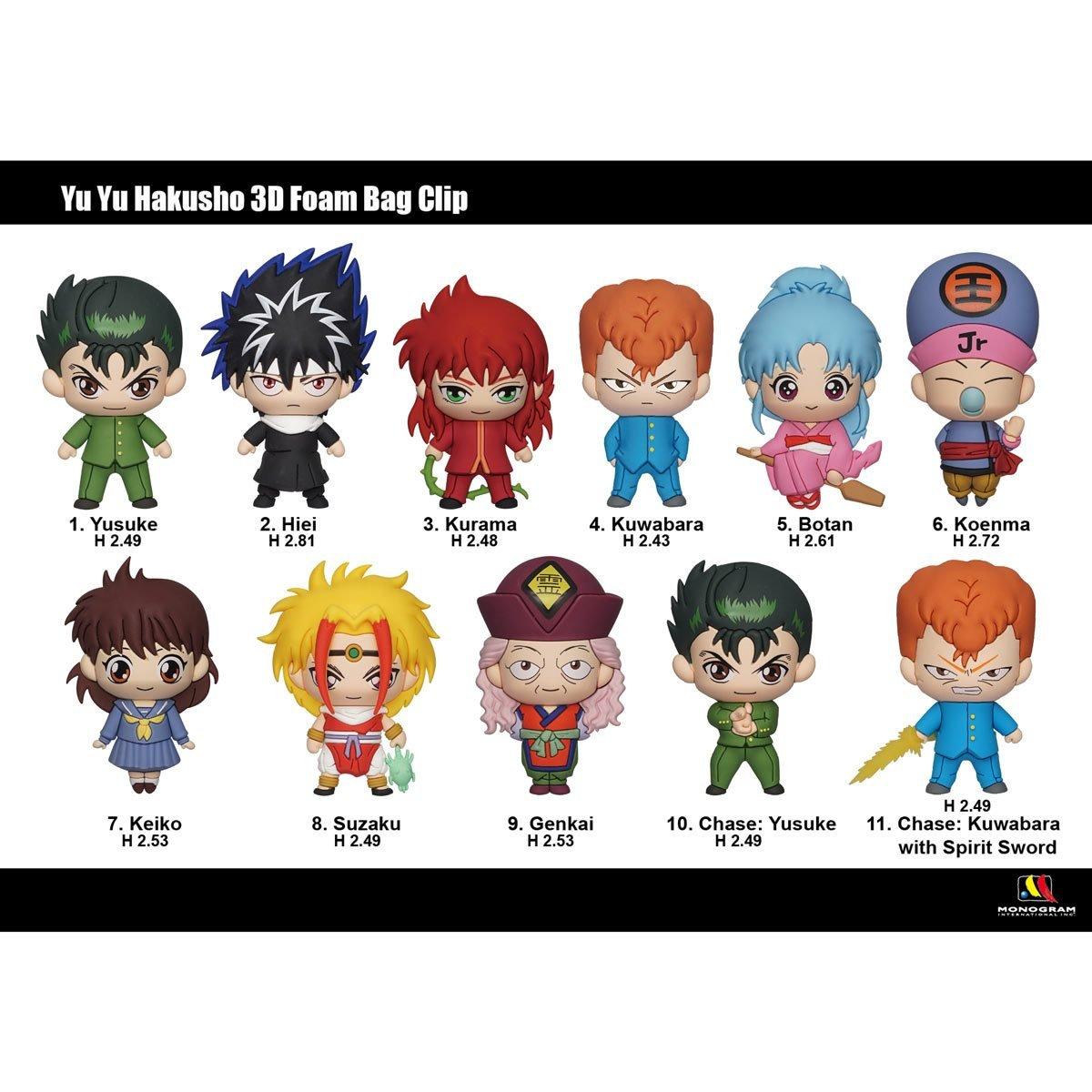 Yu Yu Hakusho 3D Foam Bag Clip Blind Bag