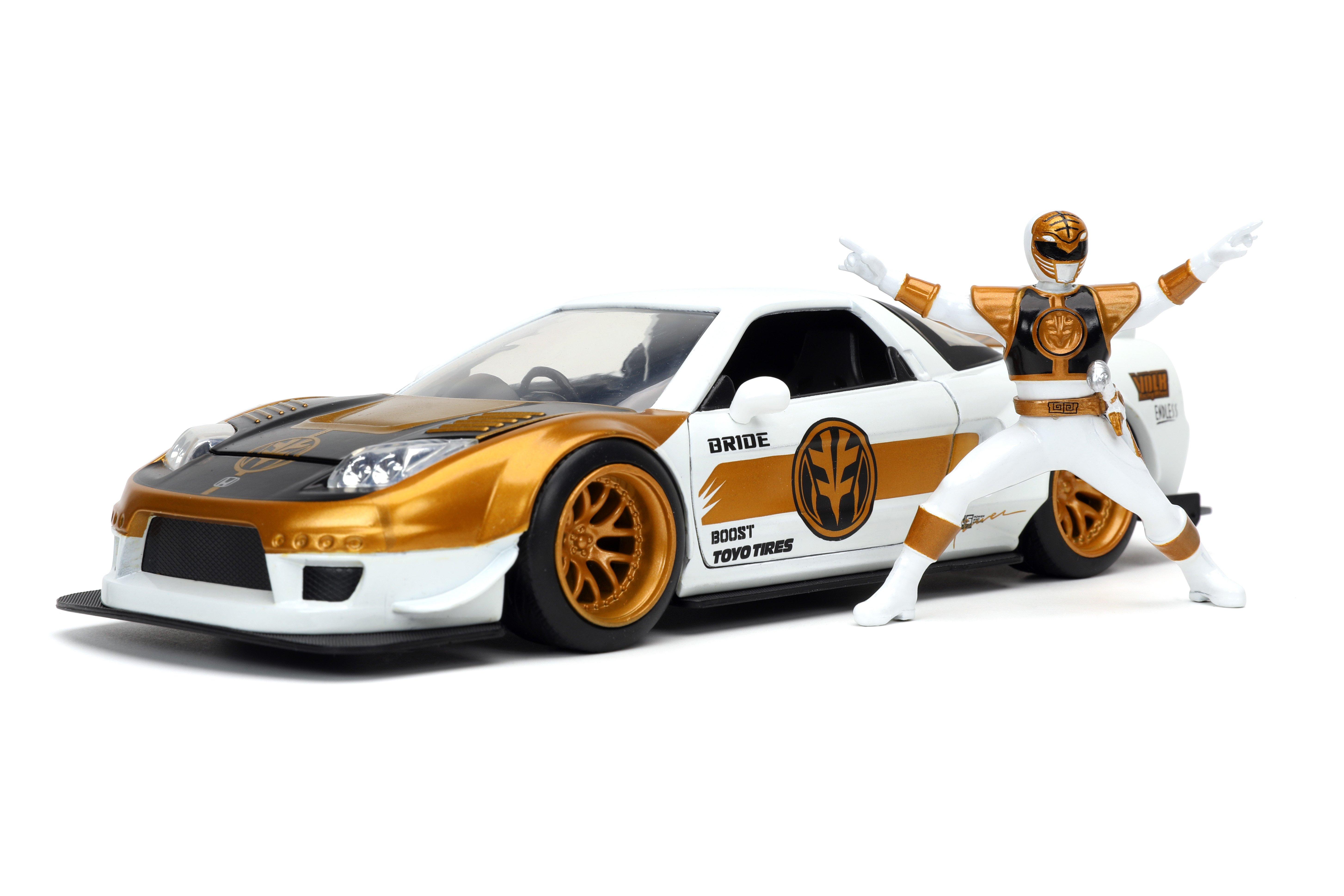 Jada Toys Hollywood Rides Power Rangers 02 Honda Nsx Type R Japan Spec 1 24 Scale Die Cast Car With White Ranger Figure Gamestop