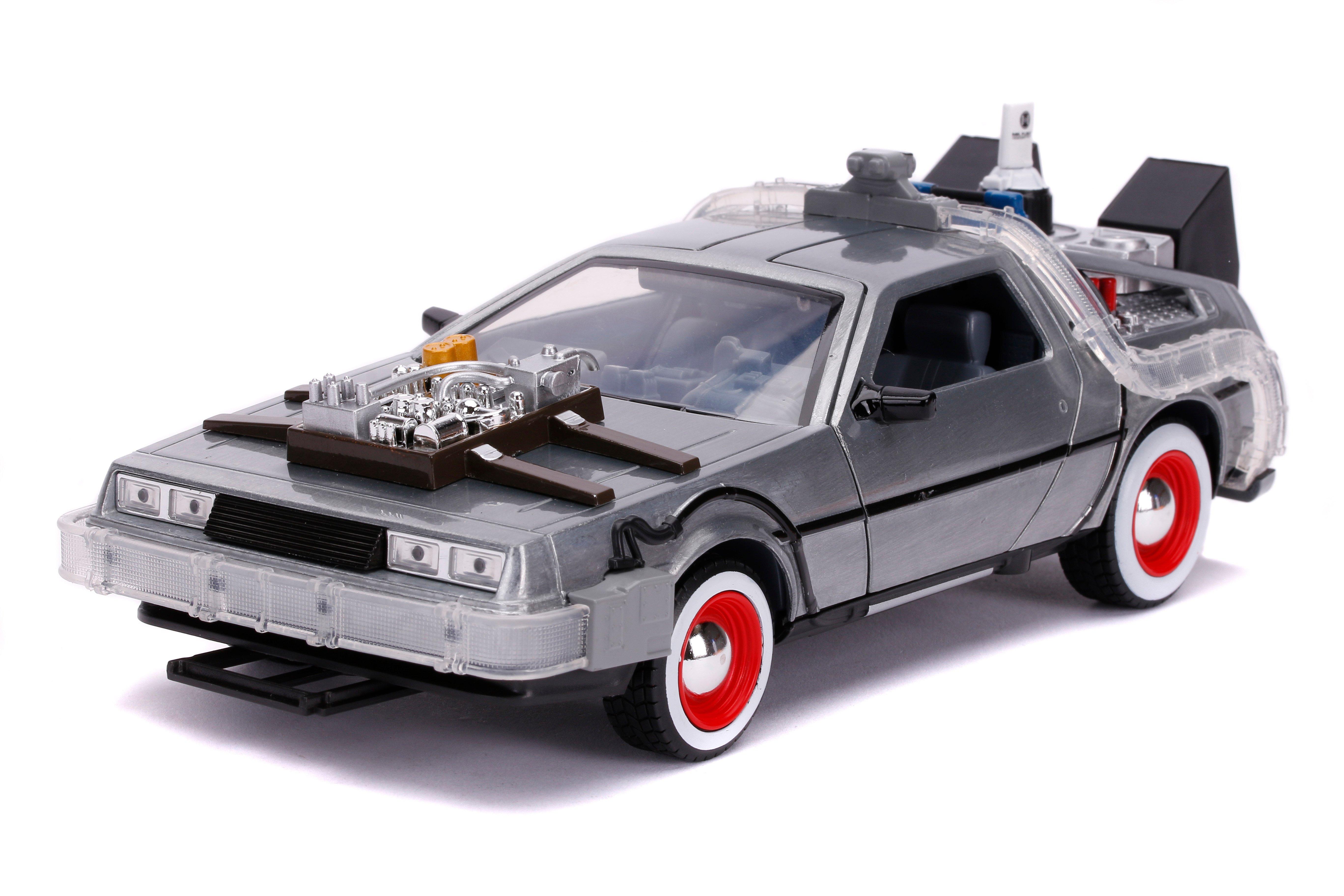 list item 1 of 2 Jada Toys Hollywood Rides Back to the Future Part 3 Time Machine (DeLorean) 1:24 Scale Die-Cast Car
