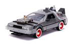 Jada Toys Hollywood Rides Back to the Future Part 3 Time Machine &#40;DeLorean&#41; 1:24 Scale Die-Cast Car