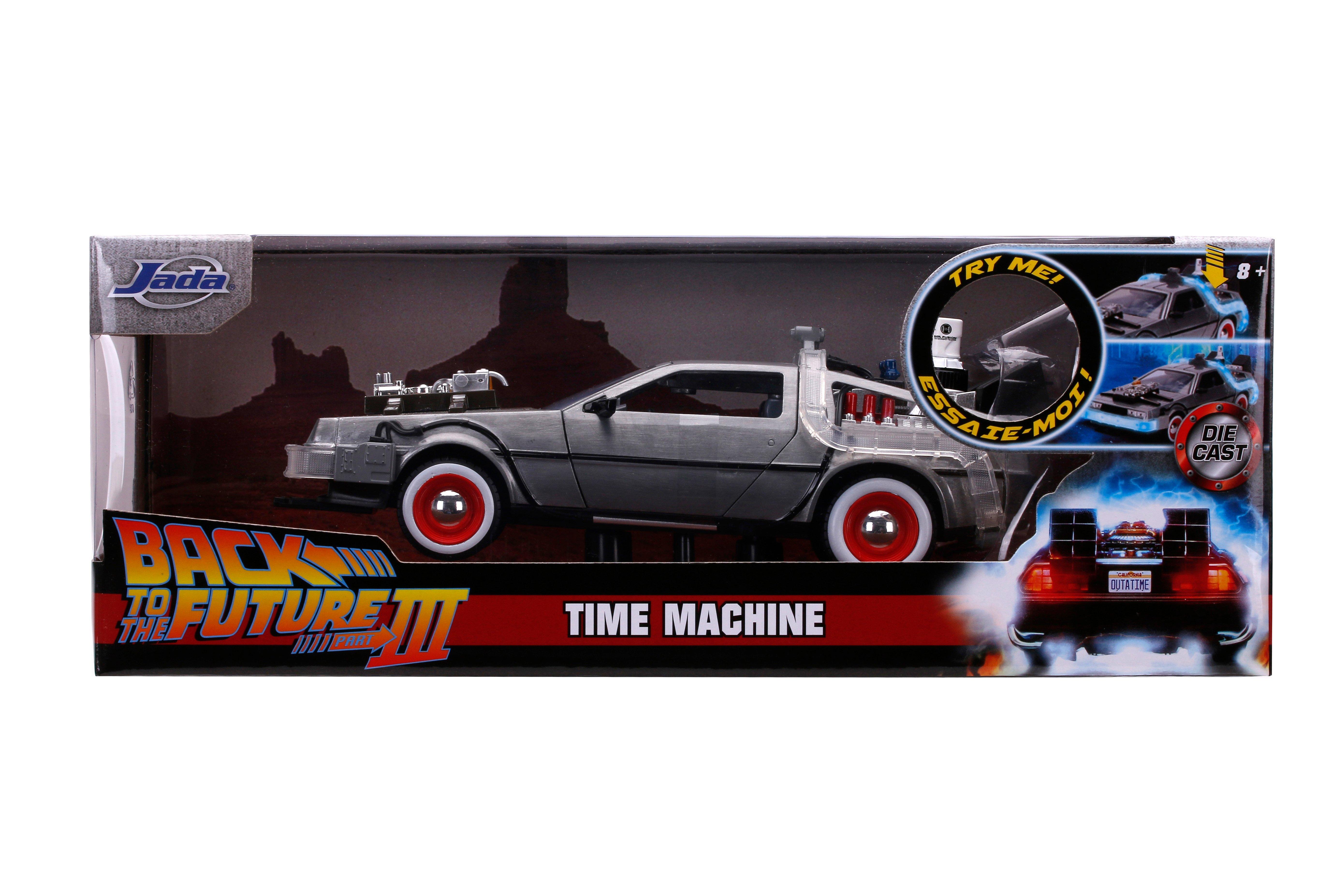 list item 2 of 2 Jada Toys Hollywood Rides Back to the Future Part 3 Time Machine (DeLorean) 1:24 Scale Die-Cast Car
