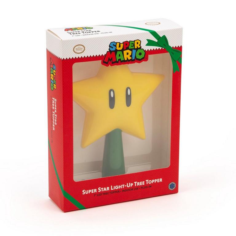 Nintendo Super Mario Super Star Light-Up Tree Topper