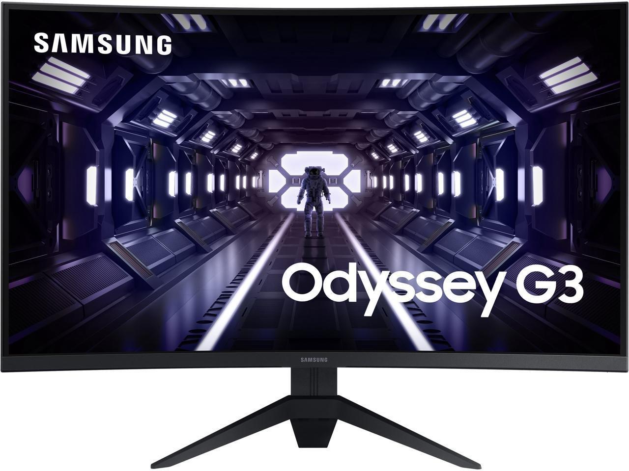 list item 1 of 17 Samsung 32-in Odyssey G35T FHD (1920x1080) 165Hz Curved Gaming Monitor