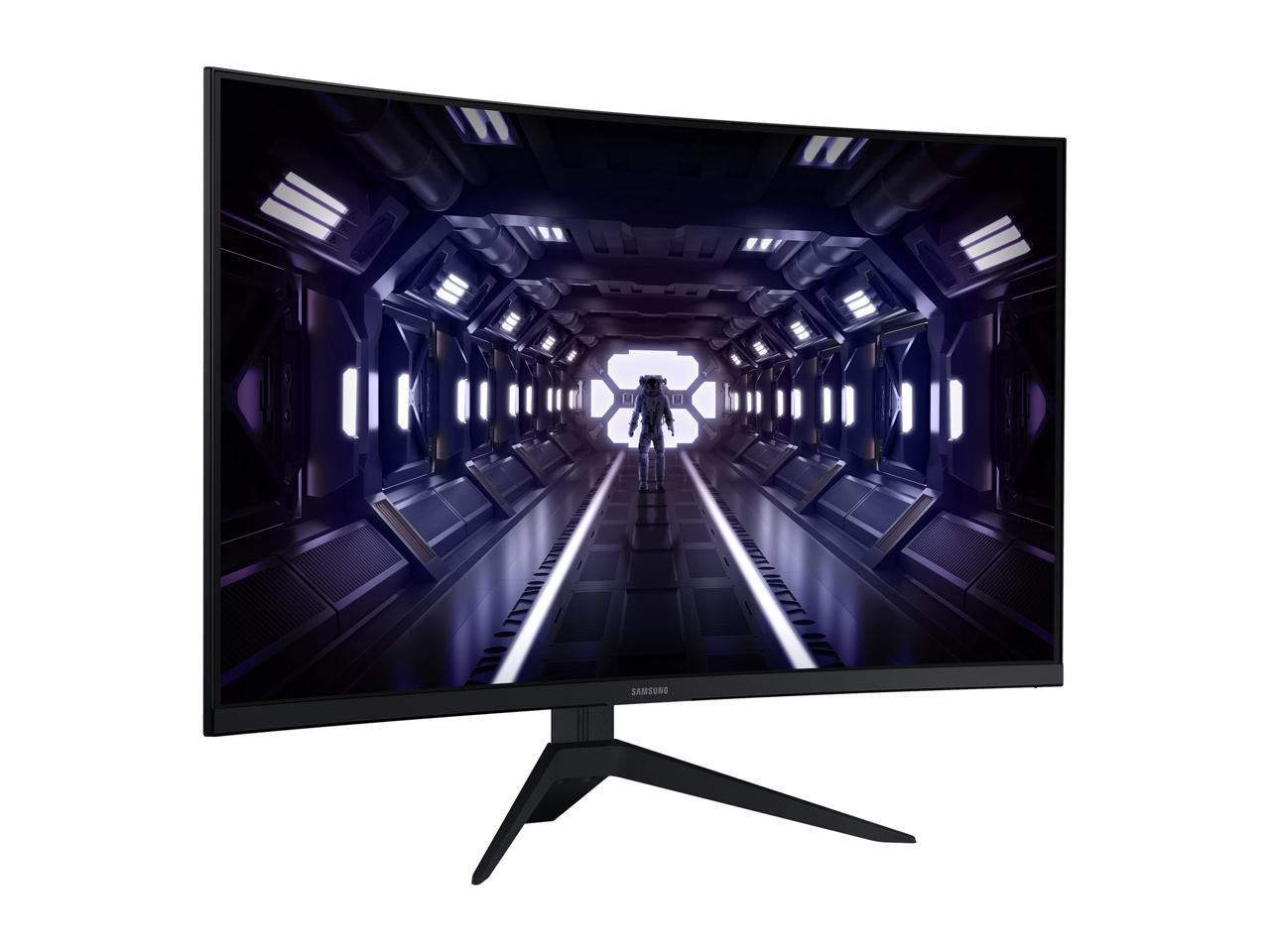 list item 5 of 17 Samsung 32-in Odyssey G35T FHD (1920x1080) 165Hz Curved Gaming Monitor