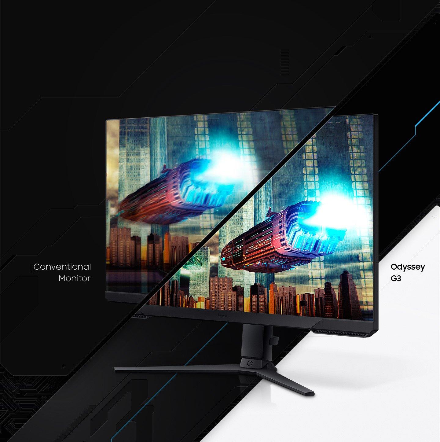 list item 15 of 17 Samsung 32-in Odyssey G35T FHD (1920x1080) 165Hz Curved Gaming Monitor