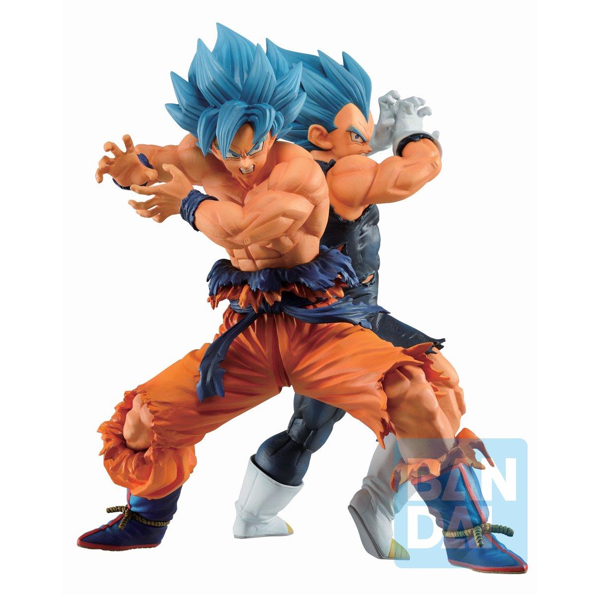 Bandai Ichibansho Dragon Ball Super Super Saiyan God Son Goku and Super Saiyan God Vegeta Vs Omnibus Super 10-In Statue