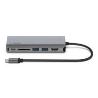 list item 2 of 5 Belkin Connect USB-C 6-in-1 Multiport Adapter