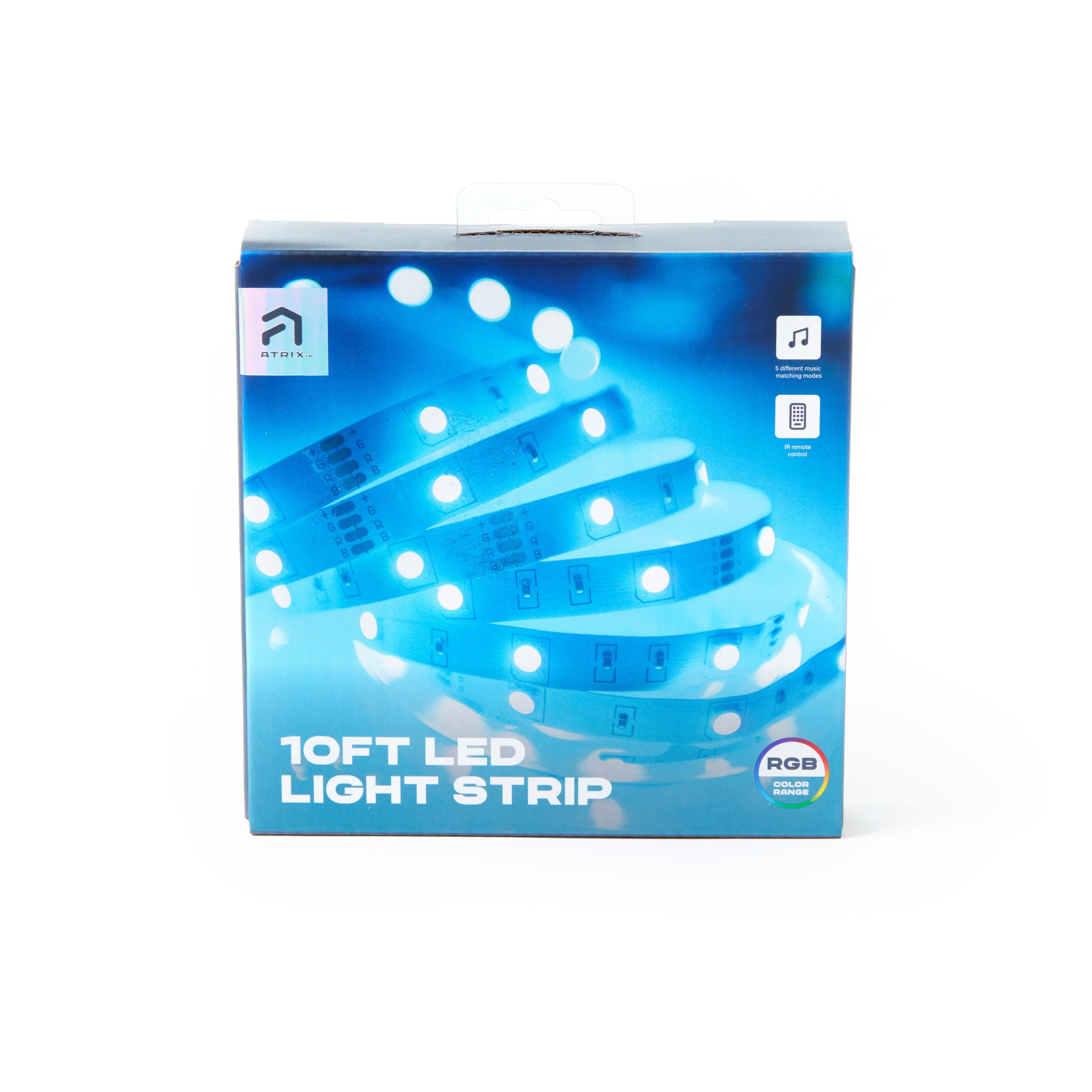 Atrix 10ft Sound Activated LED Strip with Remote
