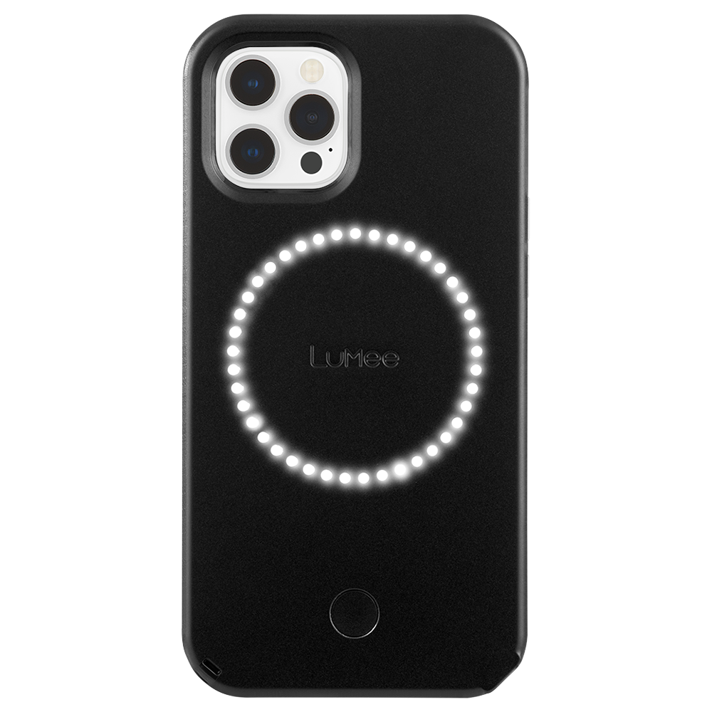 Lumee Halo Selfie Light Case For Iphone 12 Pro Max Matte Black Gamestop