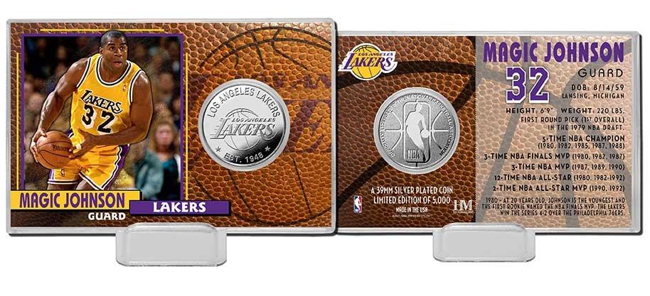 Highland Mint NBA Los Angeles Lakers Earvin 'Magic' Johnson Jr. Silver Coin  Card GameStop Exclusive