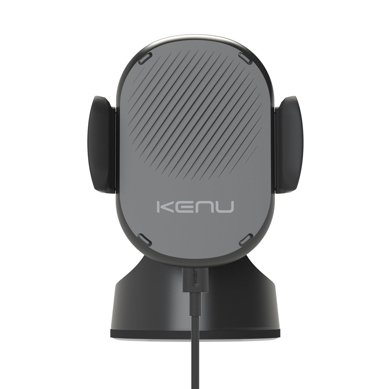 Kenu Airbase Wireless Wireless Smartphone Fast Charging Suction Mount Black