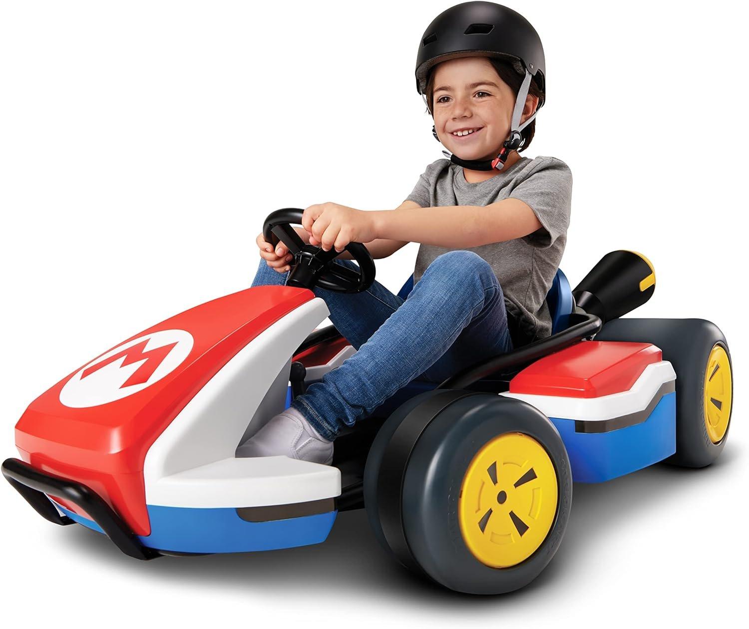 Jakks Pacific Super Mario Kart 24V Battery Powered Kids' Ride On Electric  Toy Car