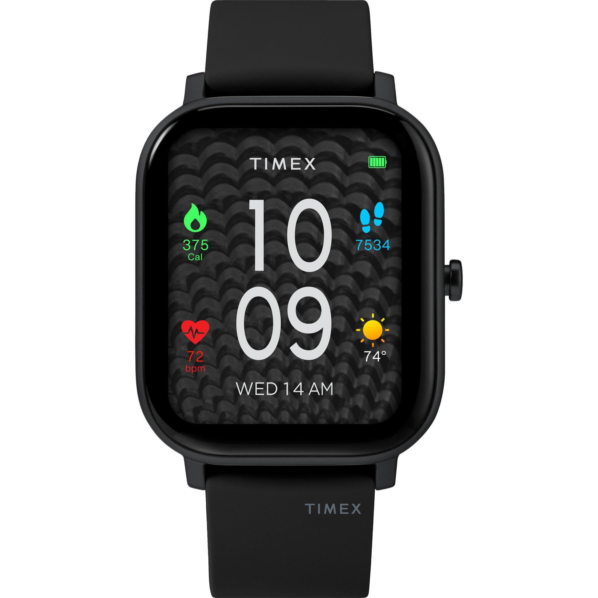 Timex Metropolitan S AMOLED GPS & Heart Rate 36mm Smartwatch Black with  Black Silicone Strap | GameStop