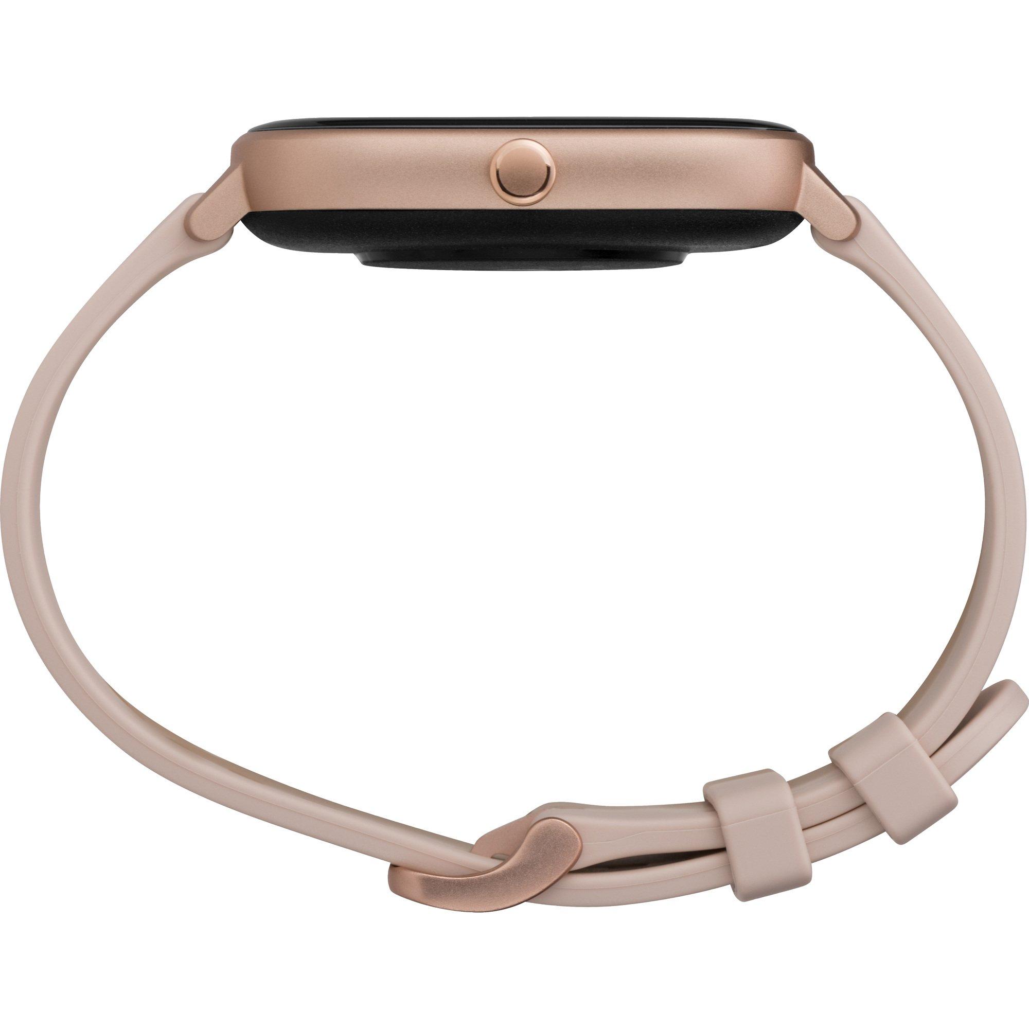 list item 2 of 4 Timex Metropolitan R AMOLED GPS & Heart Rate 42mm Smartwatch Rose Gold with Blush Silicone Strap
