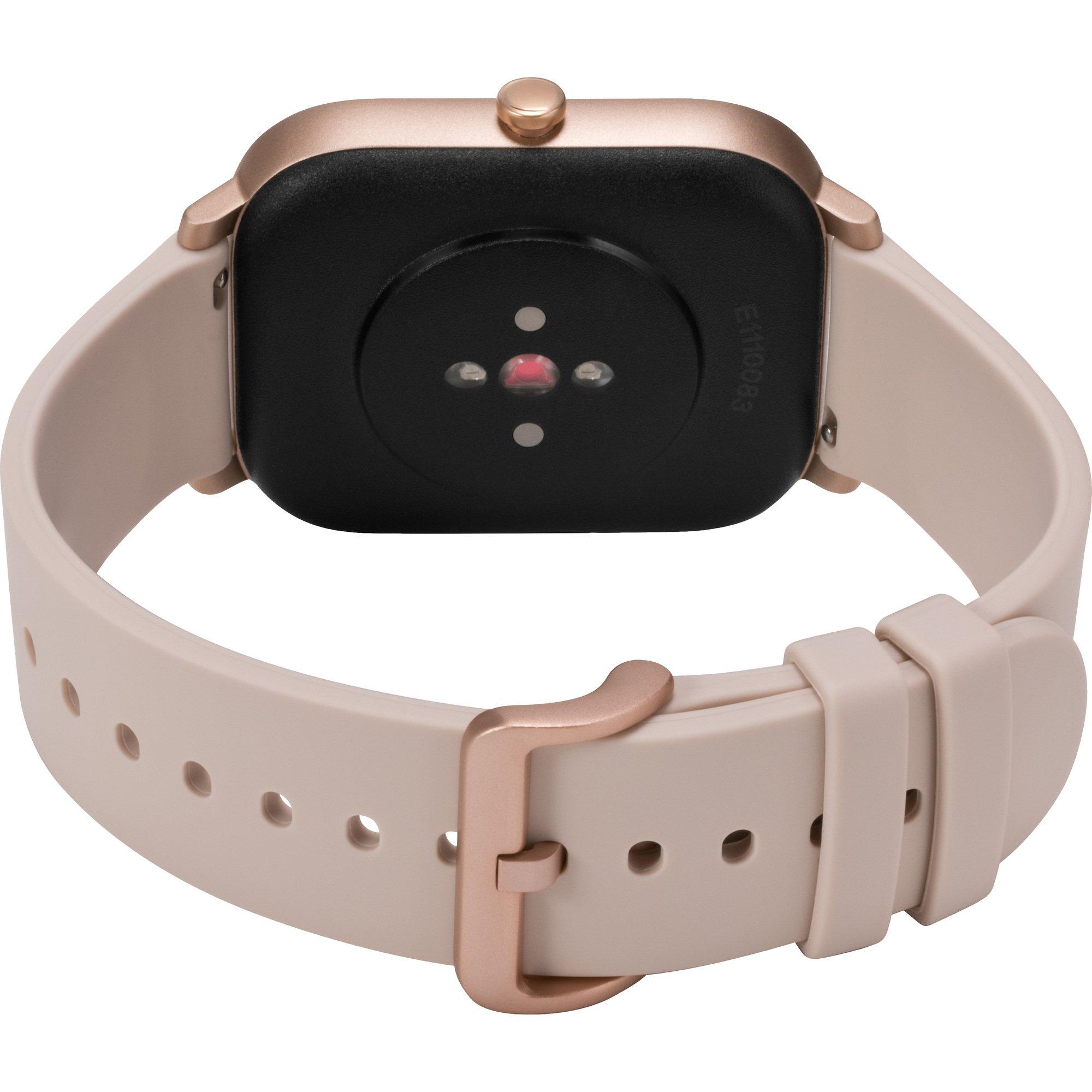 list item 3 of 4 Timex Metropolitan R AMOLED GPS & Heart Rate 42mm Smartwatch Rose Gold with Blush Silicone Strap