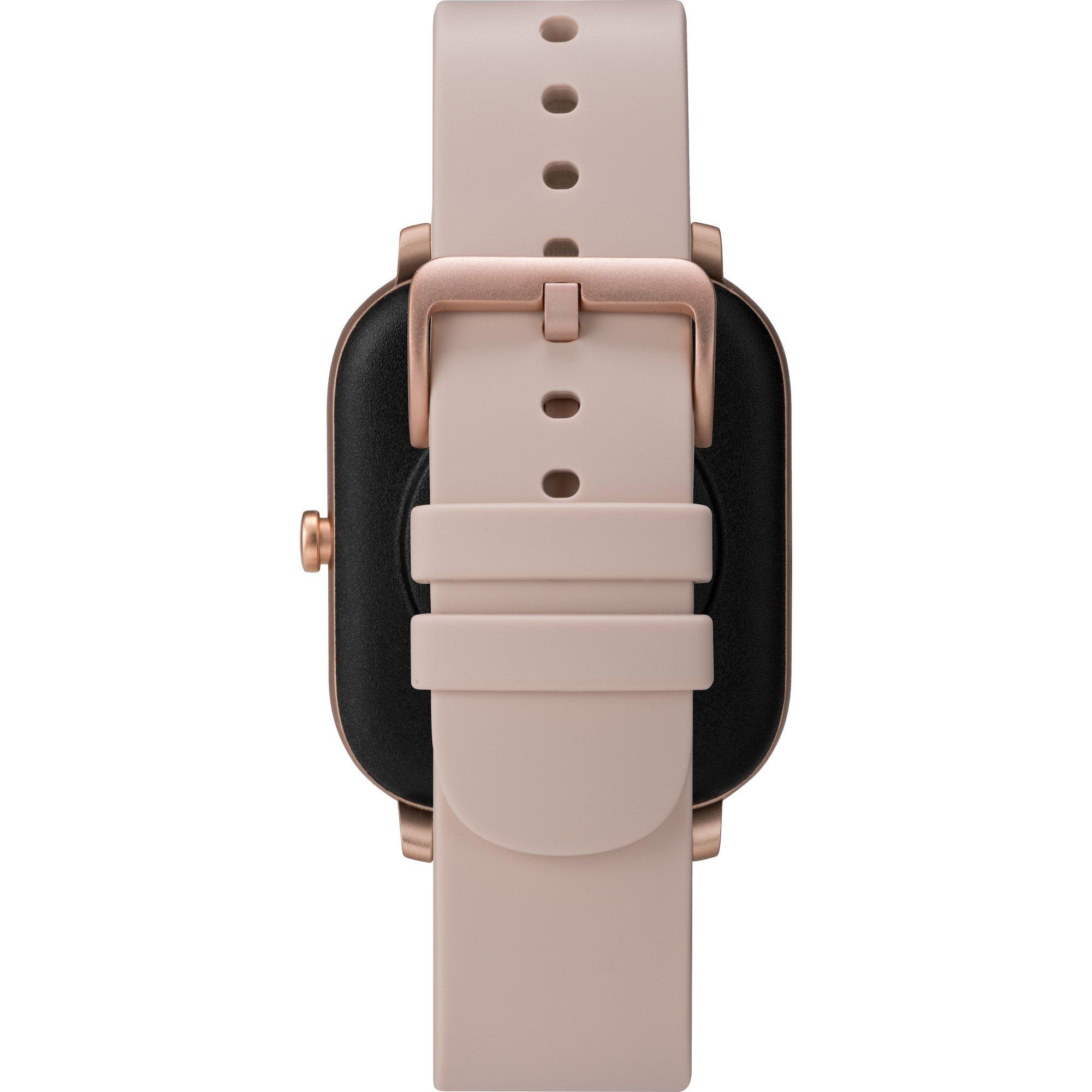 Timex Metropolitan R AMOLED GPS & Heart Rate 42mm Smartwatch Rose Gold with Blush Silicone Strap
