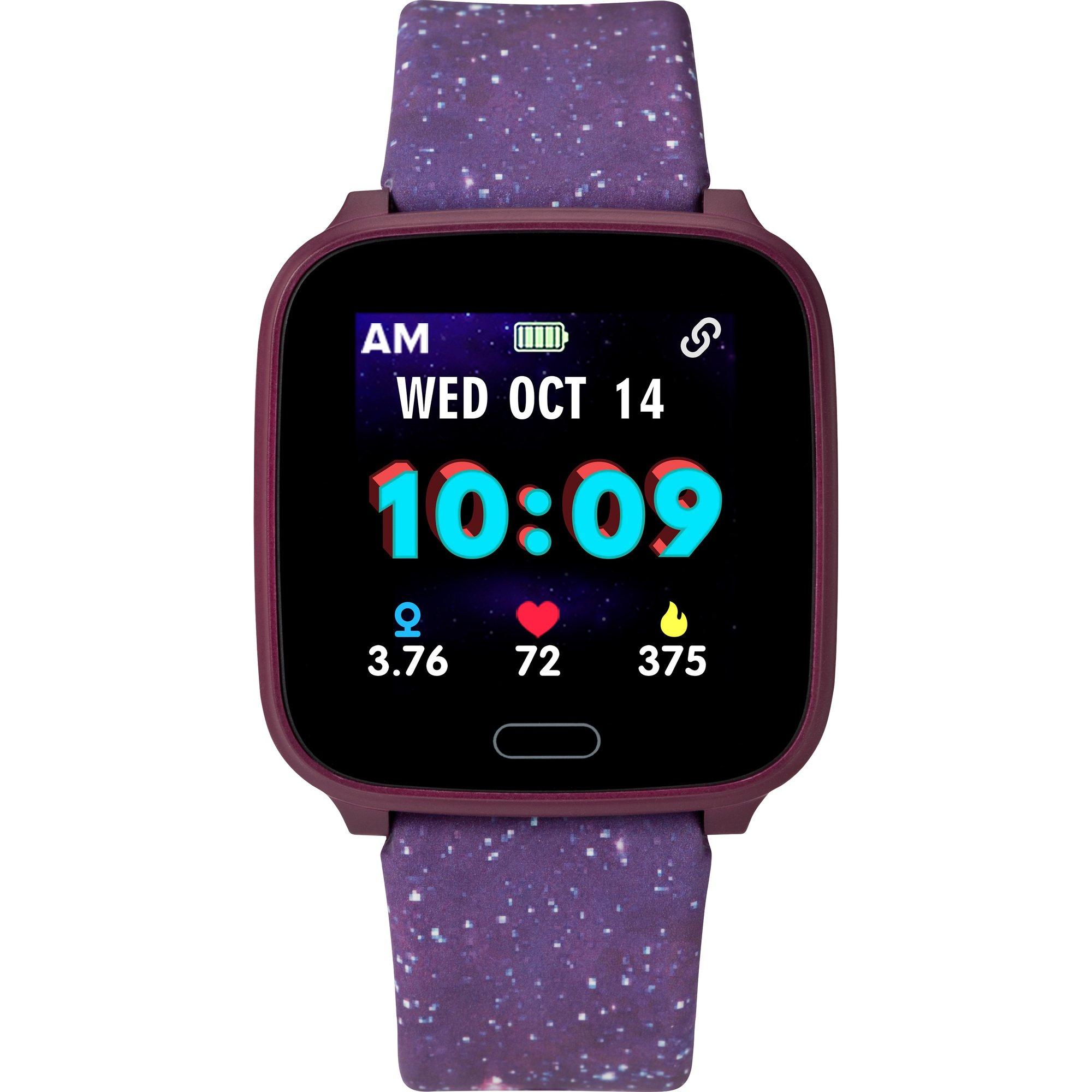 Timex iConnect Kids Active Heart Rate 37mm Smartwatch Purple with Galaxy  Resin Strap | GameStop