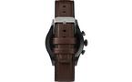 Timex iConnect Mens Pro AMOLED Heart Rate 43mm Smartwatch Gunmetal with Brown Leather Strap