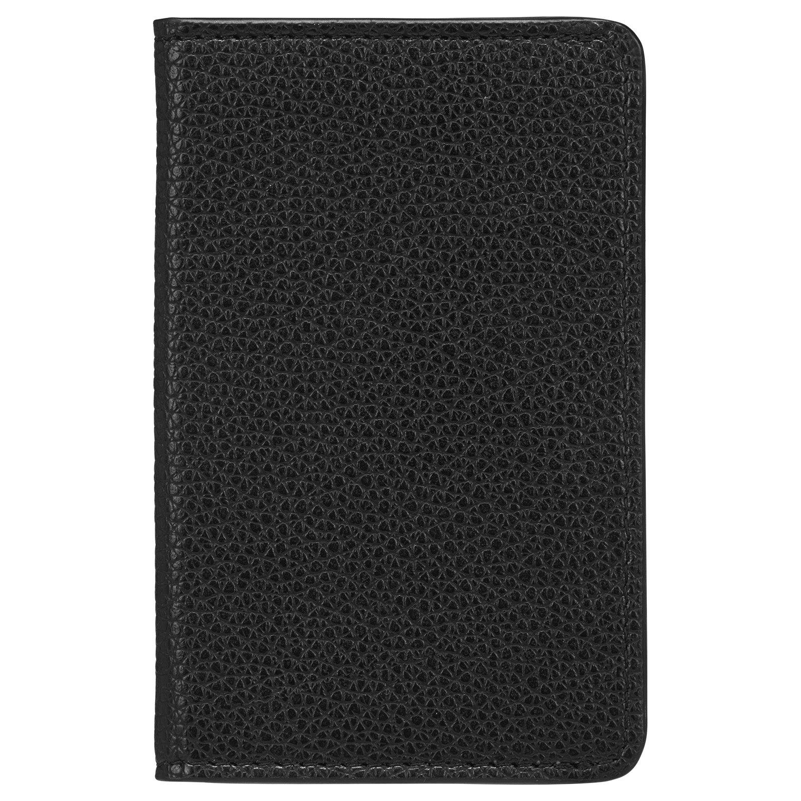 Case-Mate Apple iPhone 12 and 12 Pro Tough Leather Wallet Folio Case - Black