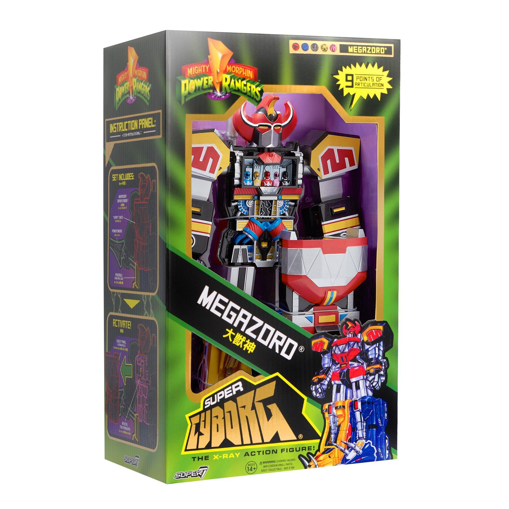 list item 2 of 6 Super7 Mighty Morphin Power Rangers Super Cyborg Megazord 11-in Action Figure