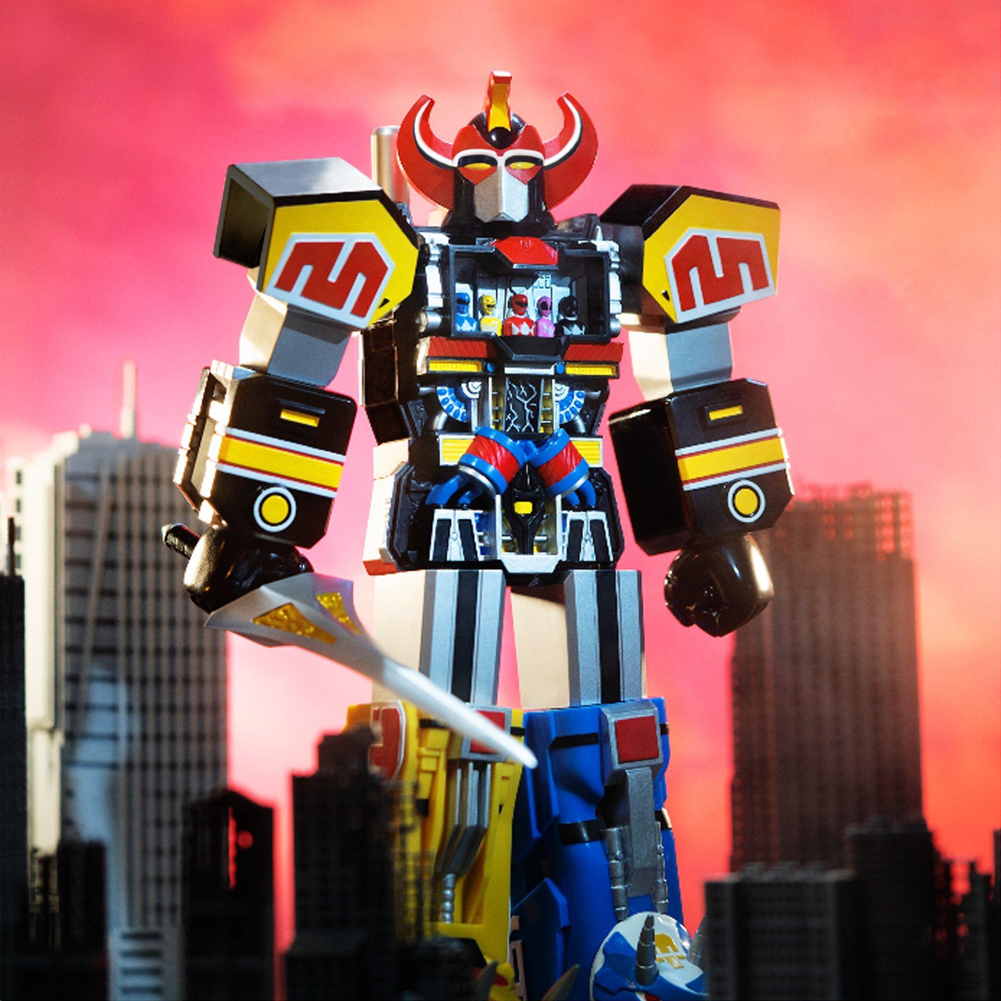 list item 6 of 6 Super7 Mighty Morphin Power Rangers Super Cyborg Megazord 11-in Action Figure