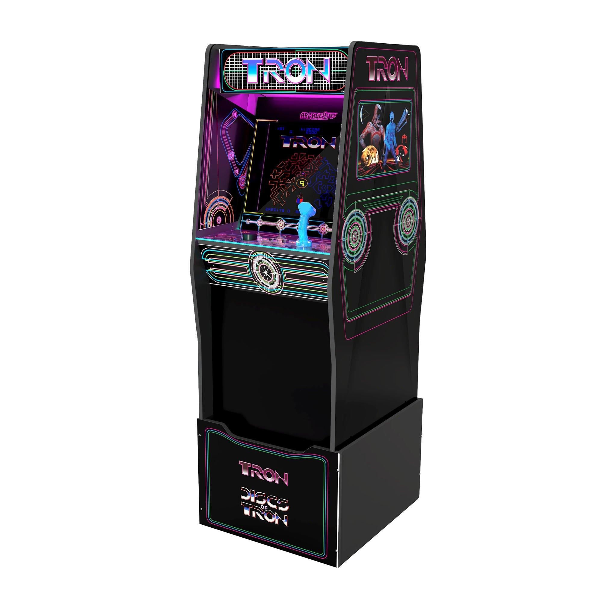 list item 3 of 9 Arcade1Up Tron Arcade Cabinet with Riser and Stool